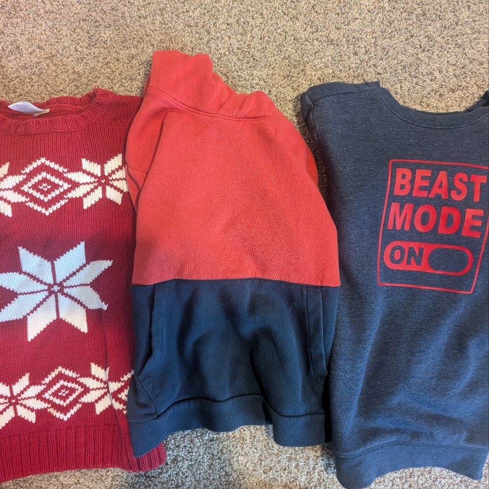 Red and Gray Beast Mode Sweatshirt Bundle